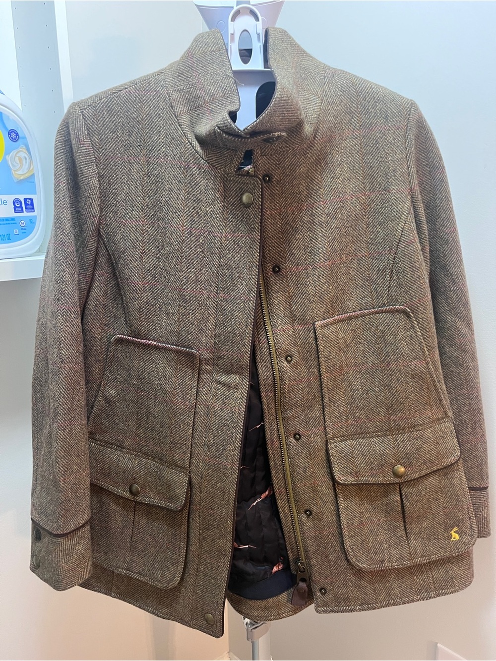 Joules Brown Herringbone Field Jacket